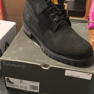 Fila Black Nubuck Boots with Lace-Up Closure